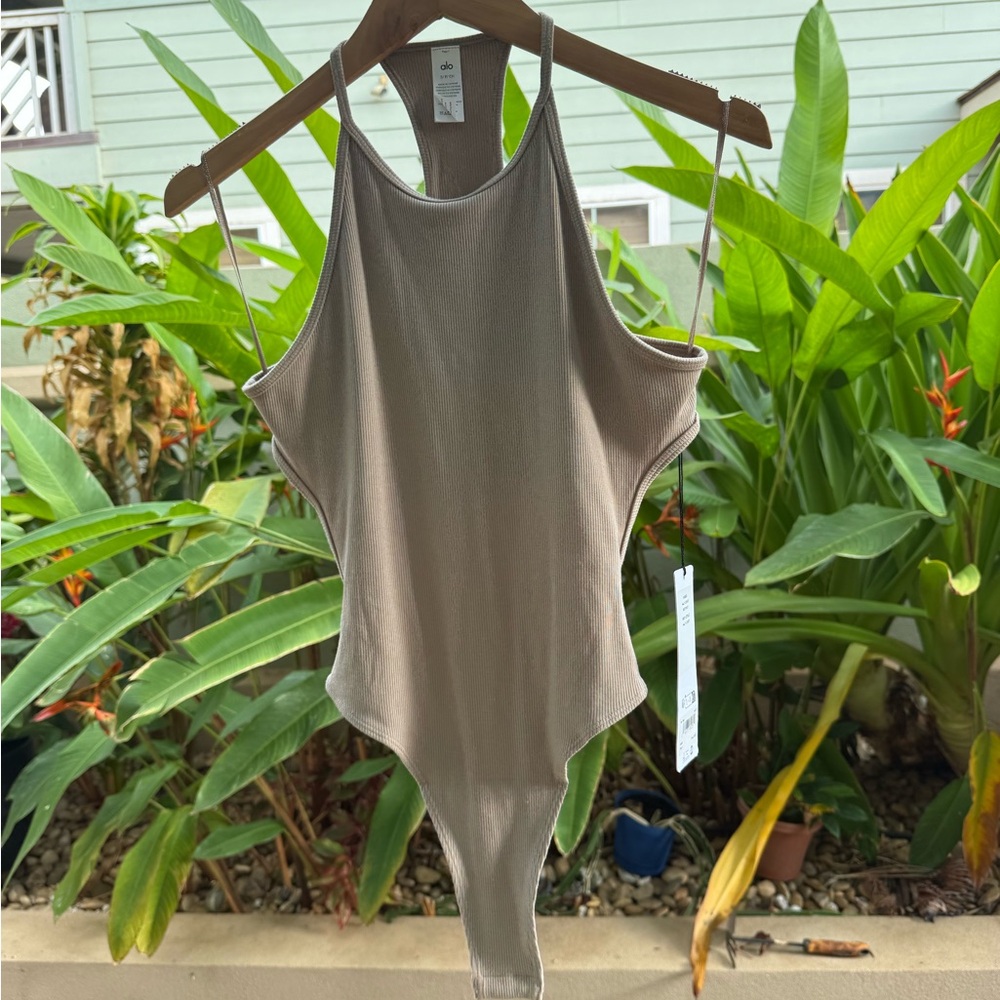 ALO Yoga Taupe Bodysuit